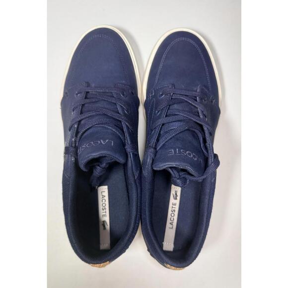 Lacoste Men's Bayliss Sneakers 119 1 CMA Navy/Off White Size 9 - Picture 8 of 9